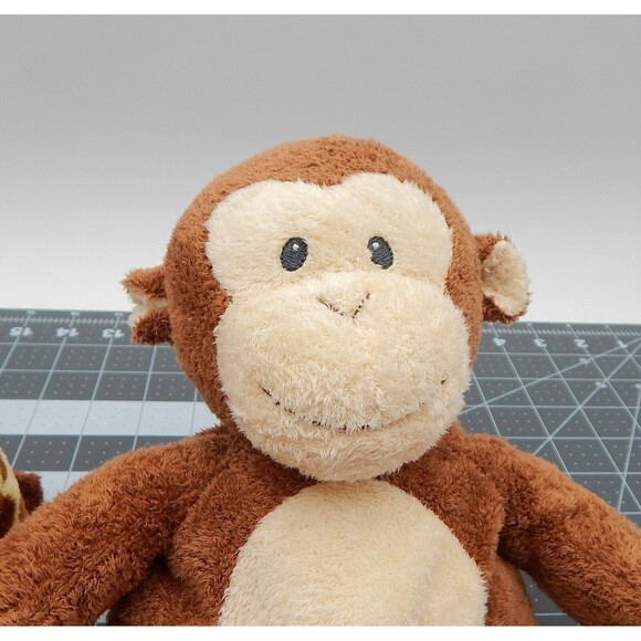 Ty Pluffies Tylux Giraffe Monkey Beanbag Terry Plush Stuffed Animal Pair - Picture 7 of 13